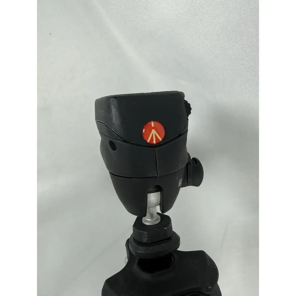 Manfrotto Tripod w/ Fluid Head Adjustable Height Camera Stand Black